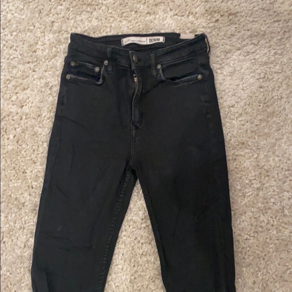 Lovers + Friends black high-rise skinny